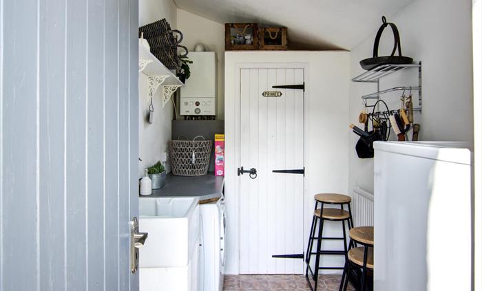 Washing machine, extra fridge, BBQ tool and extra fire wood